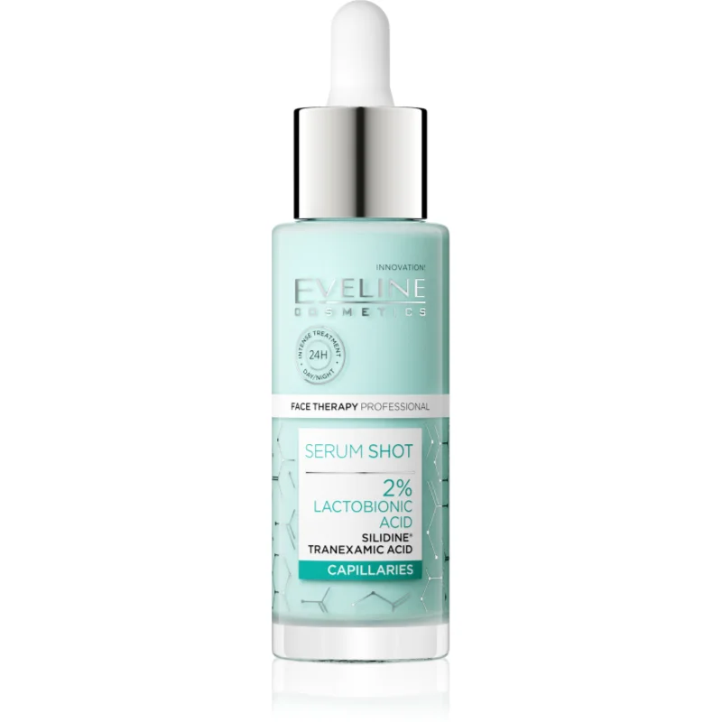 Eveline Cosmetics Serum Shot 2% Lactobionic Acid успокояващ серум срещу зачервяване на кожата - Грижа за лице - Сравни цени от 1 магазин с безплатна доставка