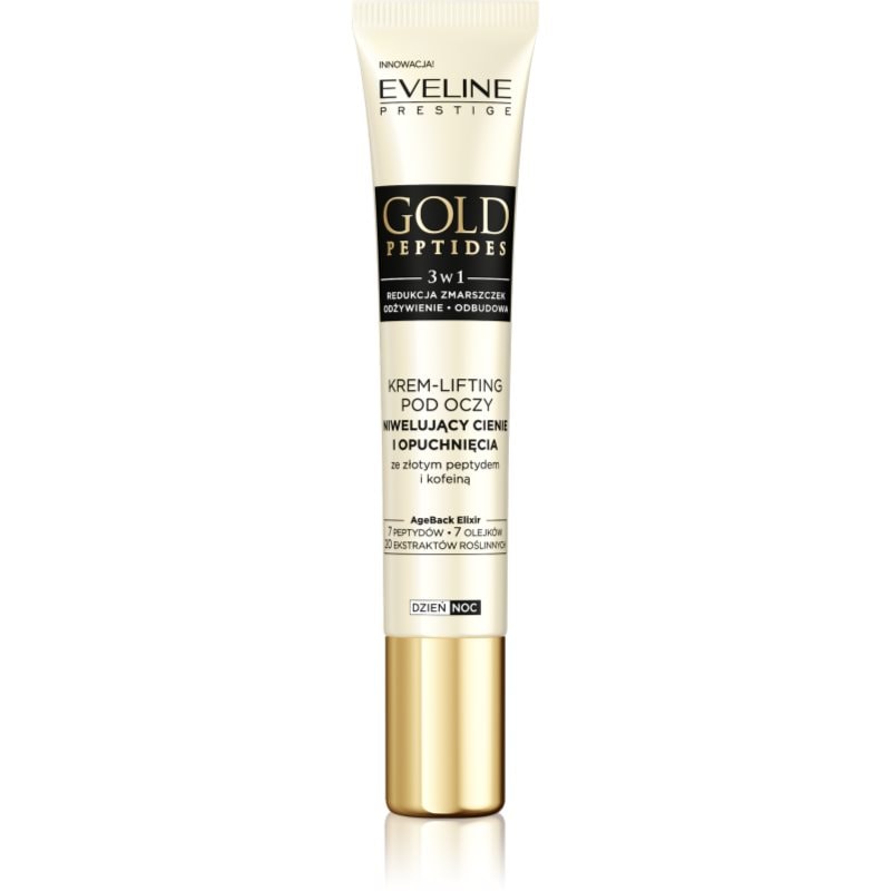 Eveline Cosmetics Eveline Cosmetics Gold Peptides лифтинг крем за околоочната област - Унисекс парфюм 30мл - Сравни цени от 1 магазин с безплатна доставка