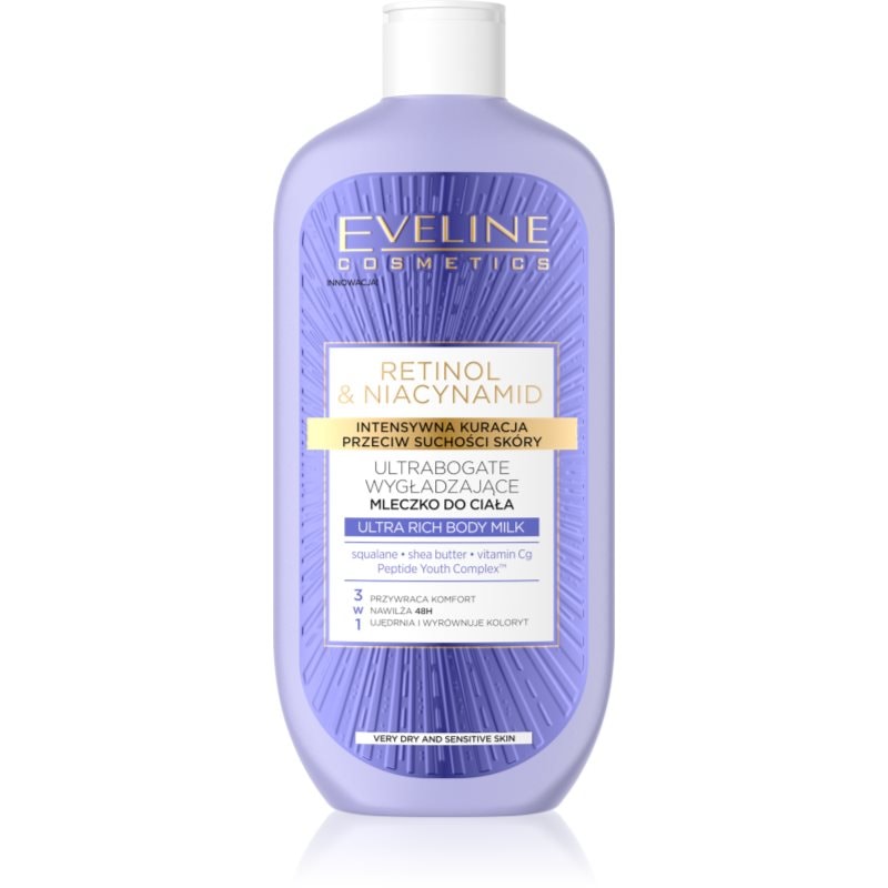 Eveline Cosmetics Retinol & Niacynamid интензивен подхранващ лосион за тяло с изглаждащ ефект - Грижа за тяло - Сравни цени от 1 магазин с безплатна доставка