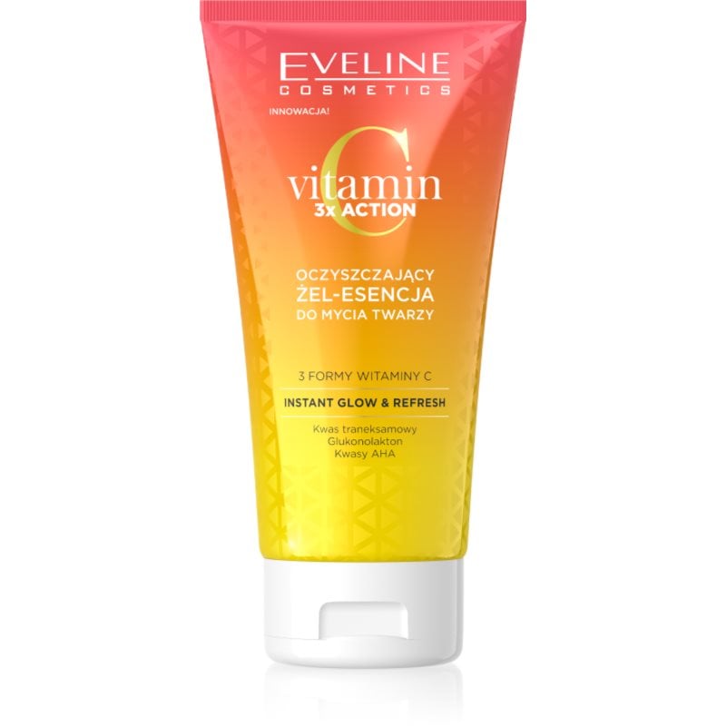 Eveline Cosmetics Vitamin C 3x Action почистващ гел s AHA