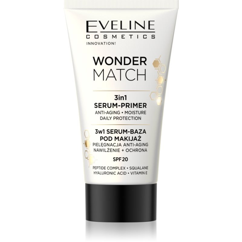 Eveline Cosmetics Wonder Match основа под фон дьо тен 3 в 1 SPF 20 - Грим - Сравни цени от 1 магазин с безплатна доставка