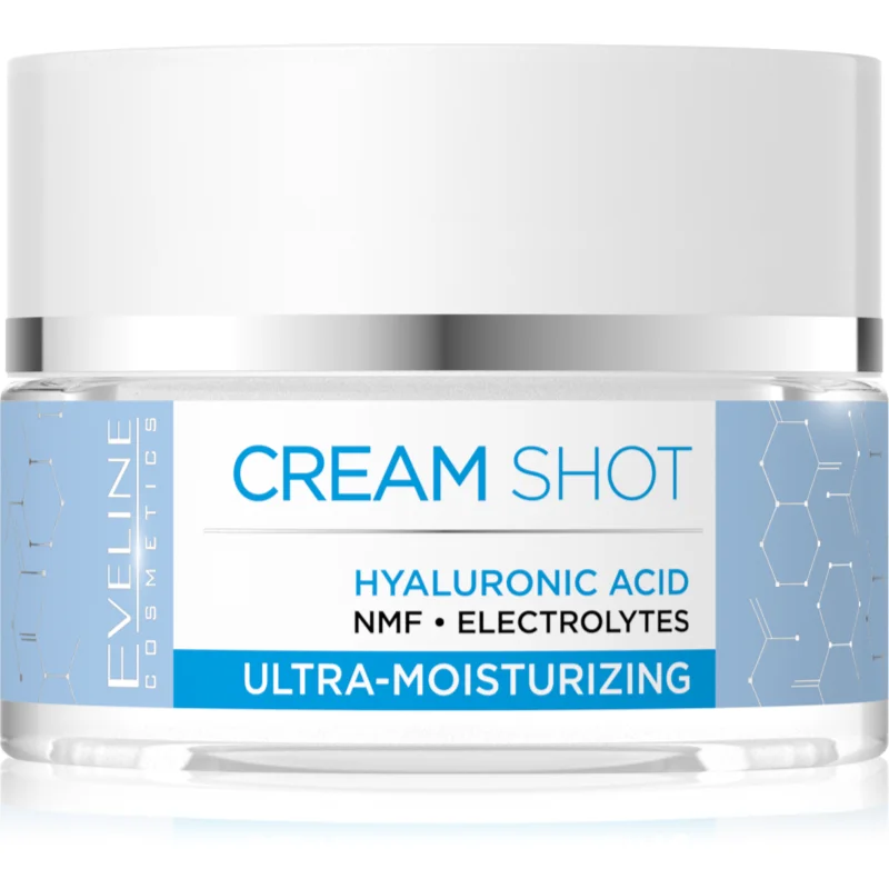Eveline Cosmetics Cream Shot Hyaluronic Acid интензивен хидратиращ крем за суха или много суха кожа