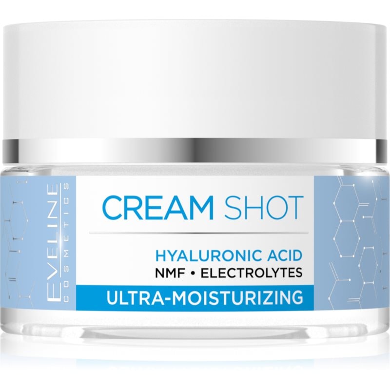Eveline Cosmetics Eveline Cosmetics Cream Shot Hyaluronic Acid интензивен хидратиращ крем за суха или много суха кожа - Унисекс парфюм 50мл - Сравни цени от 1 магазин с безплатна доставка