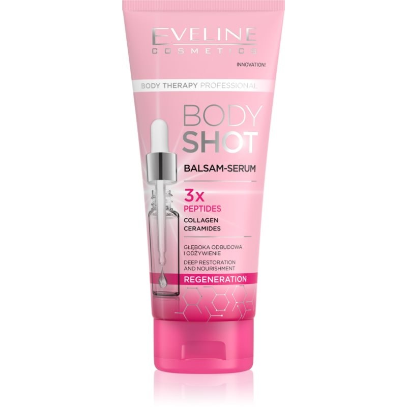 Eveline Cosmetics Eveline Cosmetics Body Shot 3x Peptides регенериращ балсам за много суха кожа - Унисекс парфюм 200мл - Сравни цени от 1 магазин с безплатна доставка