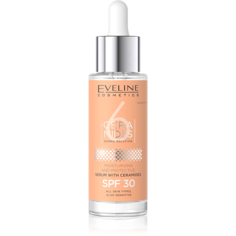 Eveline Cosmetics 6 Ceramides защитен серум за суха и чувствителна кожа SPF 30