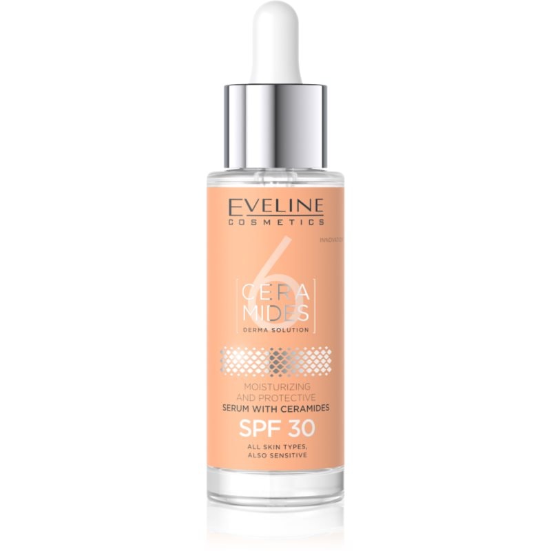 Eveline Cosmetics 6 Ceramides защитен серум за суха и чувствителна кожа SPF 30 - Грижа за лице - Сравни цени от 1 магазин с безплатна доставка