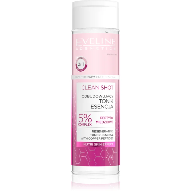 Eveline Cosmetics Clean Shot 5% Copper Peptide Complex ревитализиращ тоник