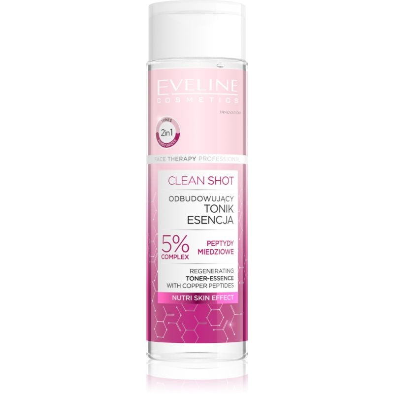 Eveline Cosmetics Clean Shot 5% Copper Peptide Complex ревитализиращ тоник - Грижа за лице - Сравни цени от 1 магазин с безплатна доставка