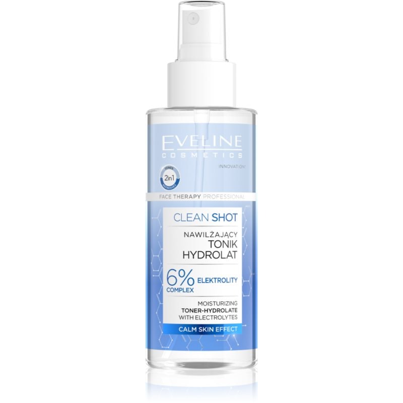 Eveline Cosmetics Clean Shot 6% Electrolyte Complex хидратиращ тоник - Грижа за лице - Сравни цени от 1 магазин с безплатна доставка