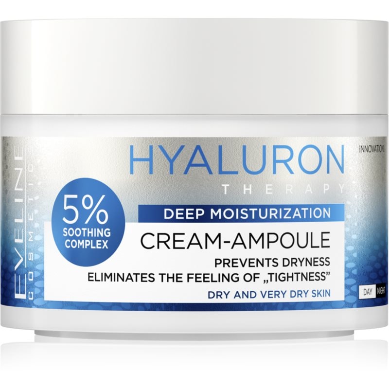 Eveline Cosmetics Eveline Cosmetics Cream-Ampoule Hyaluron интензивен хидратиращ крем - Унисекс парфюм 50мл - Сравни цени от 1 магазин с безплатна доставка