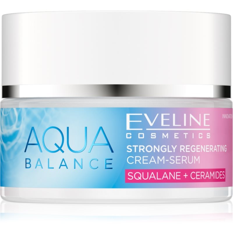 Eveline Cosmetics Eveline Cosmetics Aqua Balance Squalane + Ceramides интензивен регенериращ крем с хидратиращ ефект - Унисекс парфюм 50мл - Сравни цени от 1 магазин с безплатна доставка
