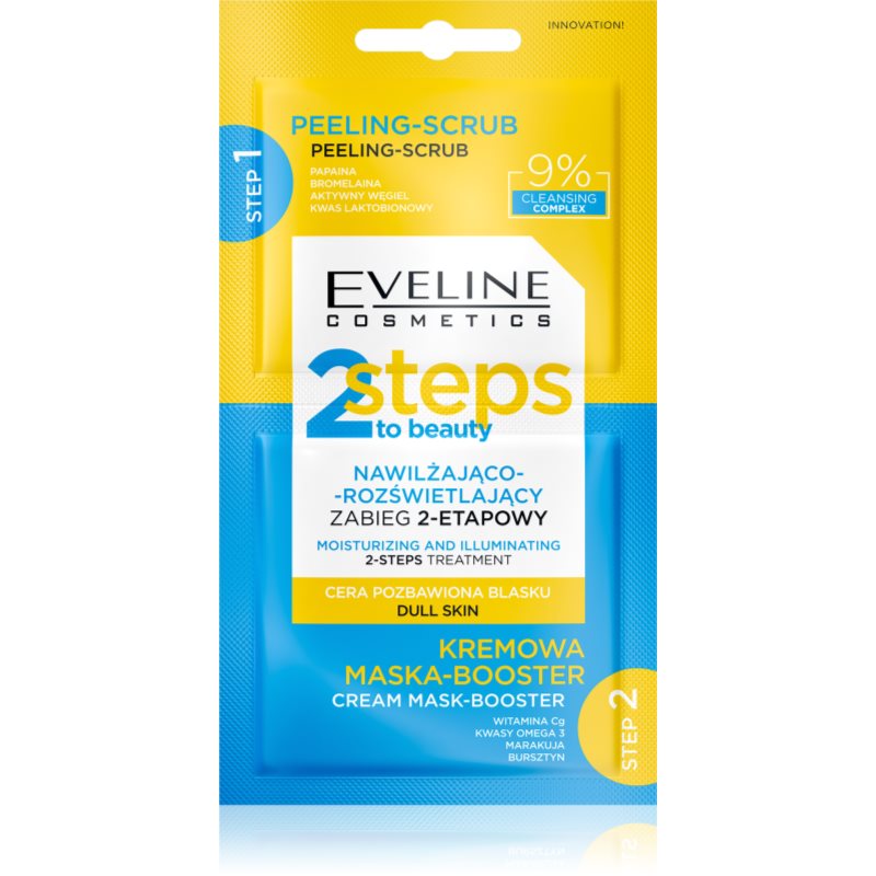 Eveline Cosmetics Eveline Cosmetics 2 Steps To Beauty интензивна хидратираща и озаряваща грижа за лице 2x - Унисекс парфюм 4мл - Сравни цени от 1 магазин с безплатна доставка