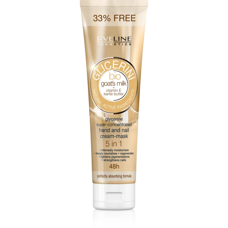Eveline Cosmetics Glycerine крем за ръце и нокти с козе мляко - Грижа за тяло - Сравни цени от 1 магазин с безплатна доставка