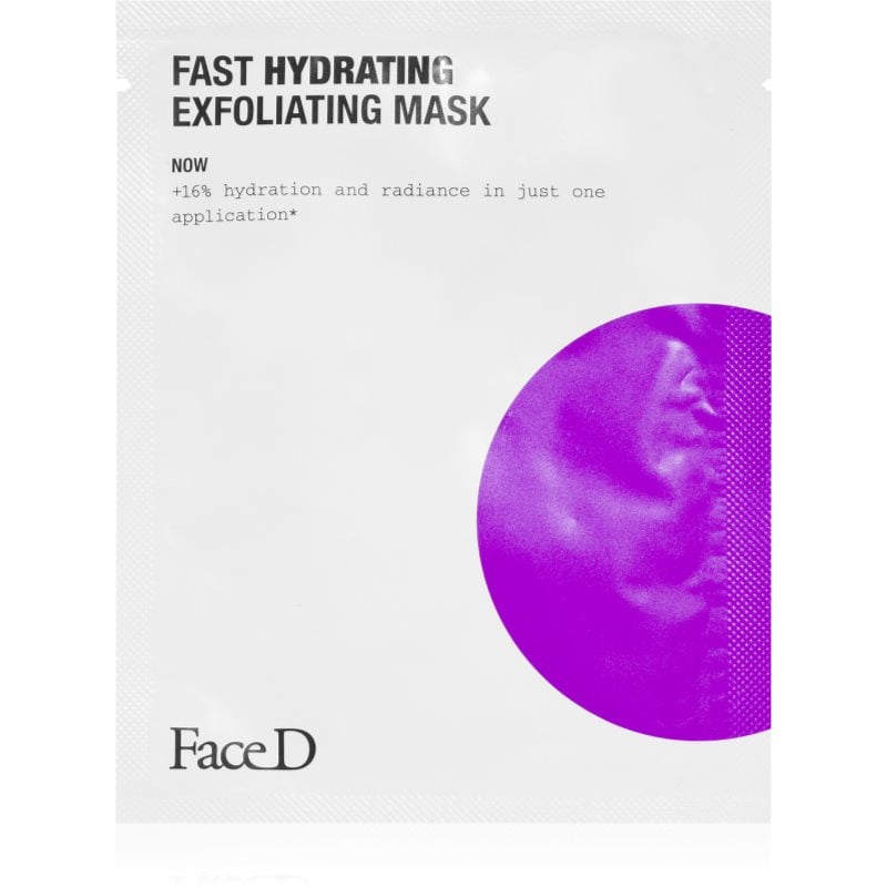Face D Fast Hydrating ексфолираща платнена маска
