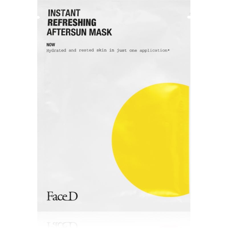 Face D Instant Refreshing Aftersun Mask успокояваща и хидратираща маска след слънчеви бани