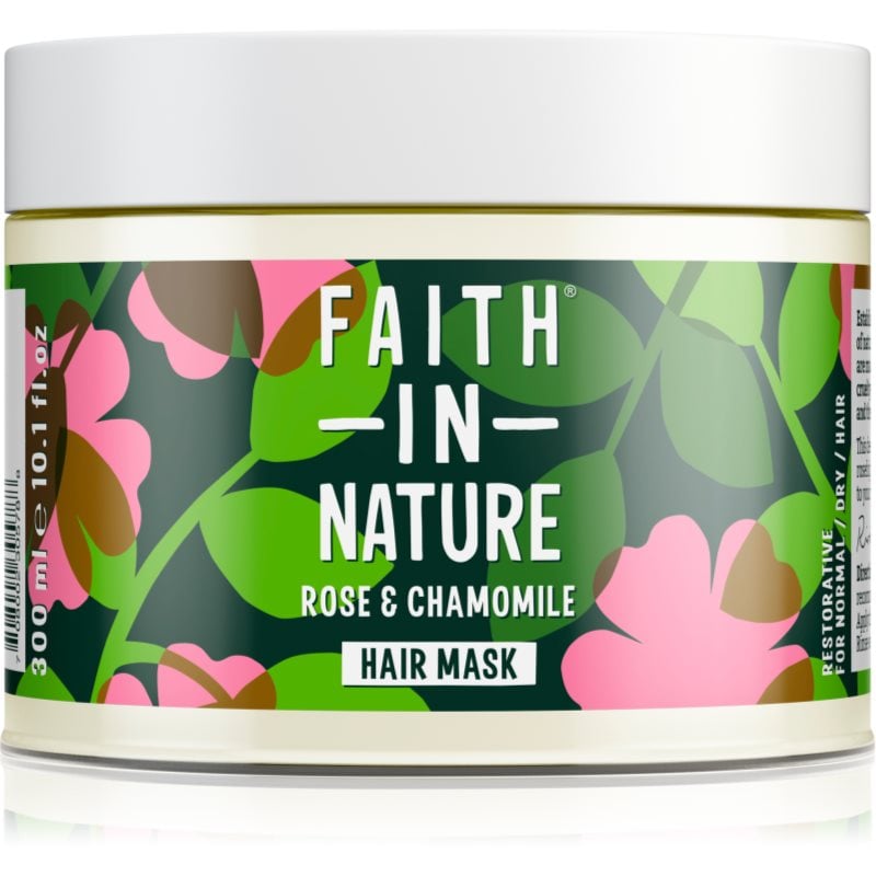 Faith In Nature Rose & Chamomile регенерираща маска за увредена коса