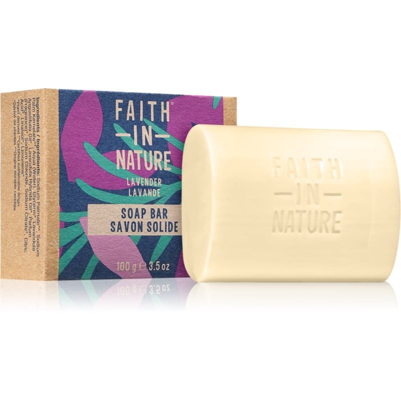 Faith In Nature Hand Made Soap Lavender естествен твърд сапун с екстракт от лавандула