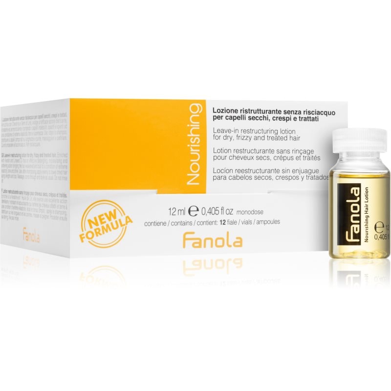 Fanola Nourishing интезивен хидратиращ серум за суха и увредена коса 12x - Грижа за коса - Сравни цени от 1 магазин с безплатна доставка