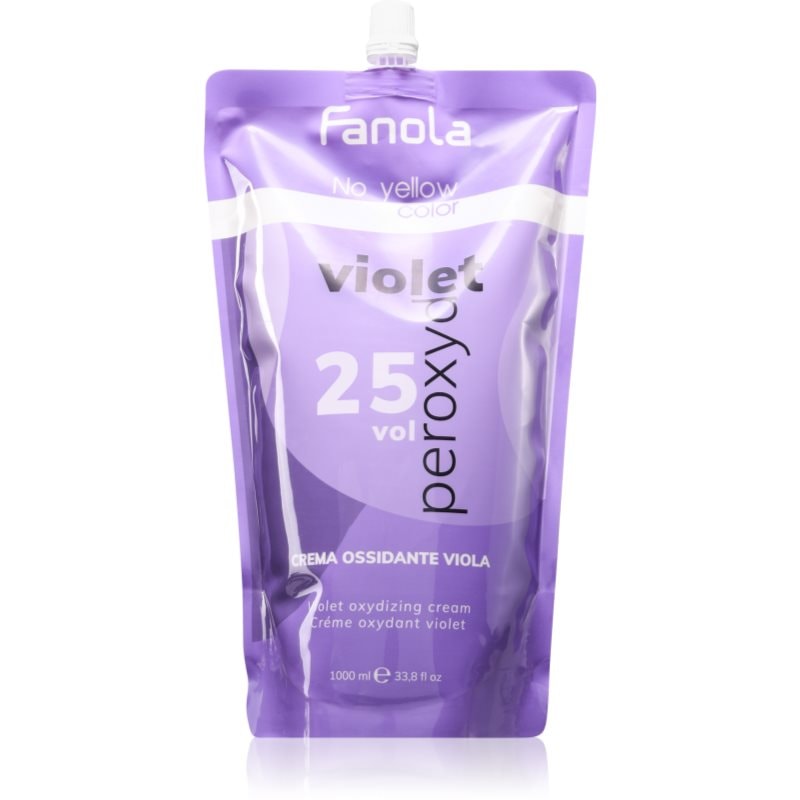 Fanola Fanola No Yellow активираща емулсия неутрализиращ жълтеникавите оттенъци Peroxyde 25 Vol - Унисекс парфюм 1000мл - Сравни цени от 1 магазин с безплатна доставка