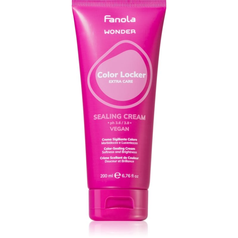 Fanola Wonder Color Locker Extra Care Sealing Cream изглаждащ крем за коса за ядисана коса