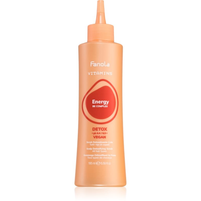 Fanola Vitamins Scalp Detoxifying Scrub почистващ пилинг гел за всички видове коса