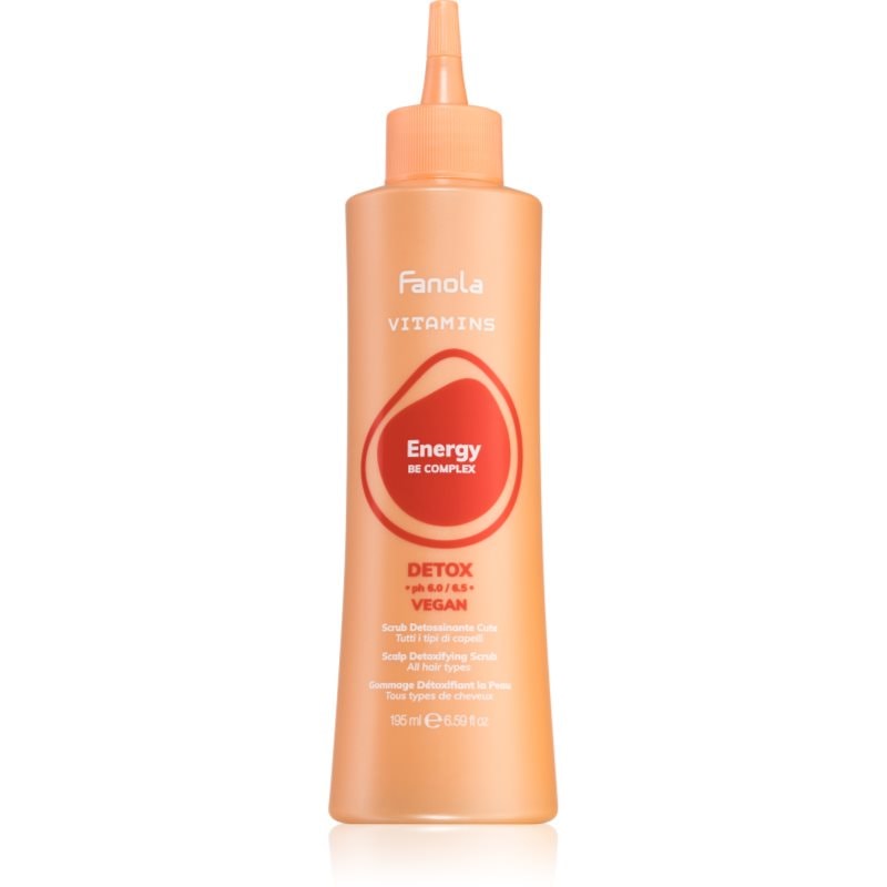 Fanola Vitamins Scalp Detoxifying Scrub почистващ пилинг гел за всички видове коса - Грижа за коса - Сравни цени от 1 магазин с безплатна доставка