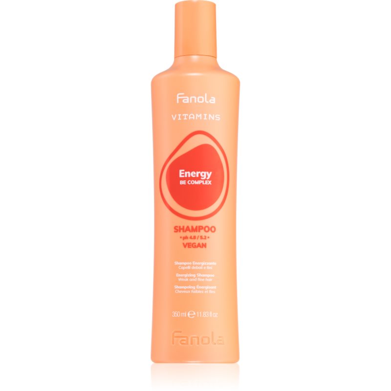 Fanola Fanola Vitamins Energizing Shampoo енергизиращ шампоан за тънка коса със склонност към косопад - Унисекс парфюм 350мл - Сравни цени от 1 магазин с безплатна доставка