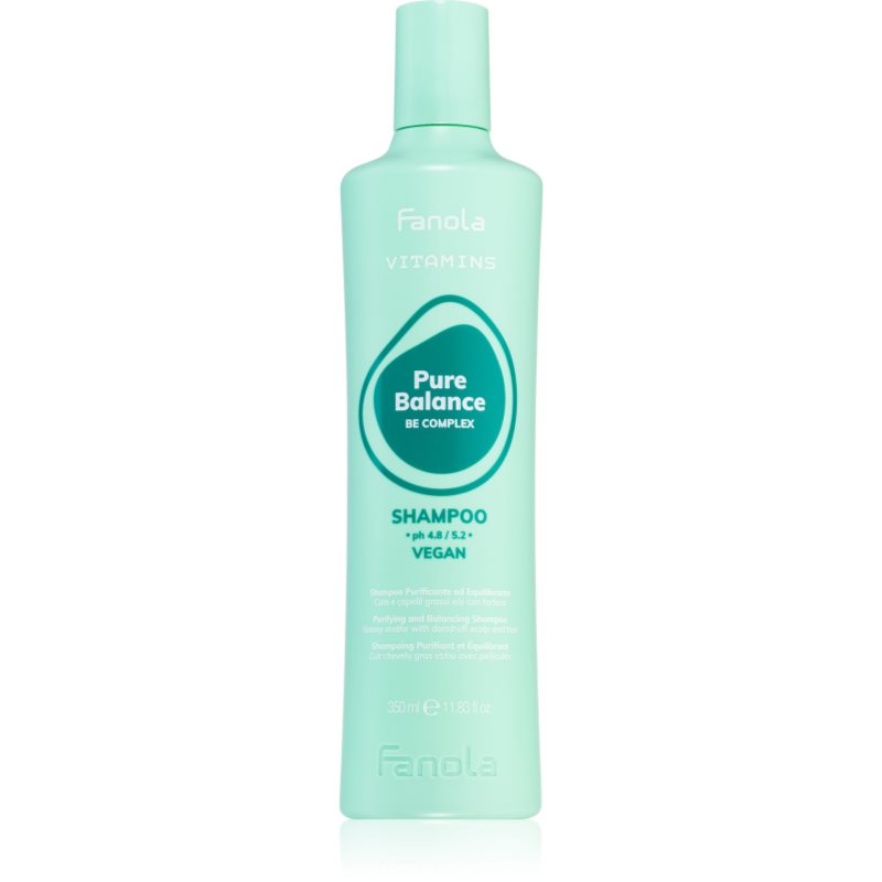 Fanola Fanola Vitamins Pure Balance Shampoo почистващ шампоан против мазен пърхот - Унисекс парфюм 350мл - Сравни цени от 1 магазин с безплатна доставка