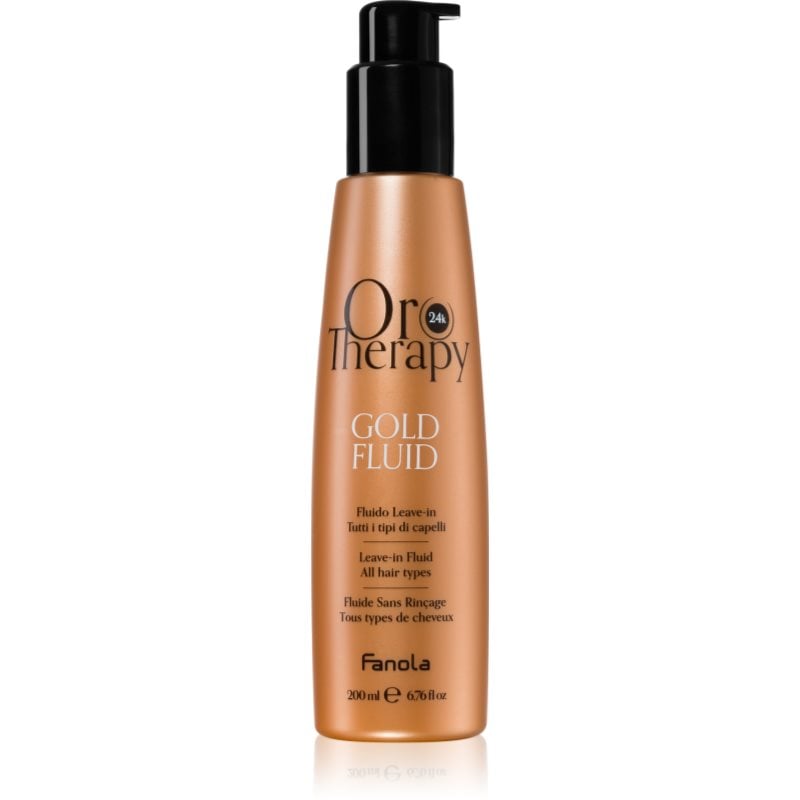 Fanola Oro Therapy Gold Fluid мляко за коса с 24 каратово злато