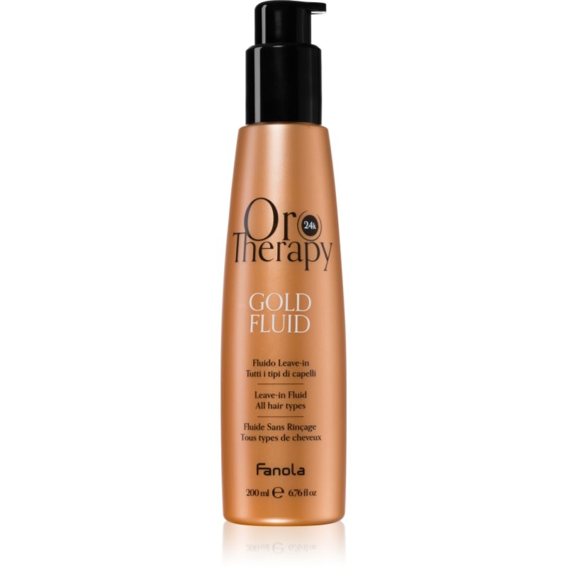 Fanola Fanola Oro Therapy Gold Fluid мляко за коса с 24 каратово злато - Унисекс парфюм 200мл - Сравни цени от 1 магазин с безплатна доставка