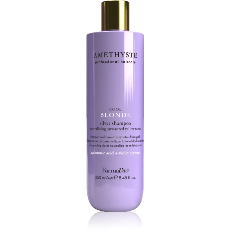 FarmaVita Amethyste Cool Blonde лилав шампоан за блонд коса и коса с кичури