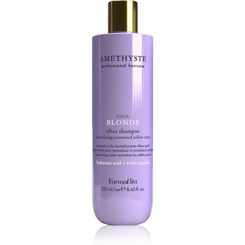FarmaVita Amethyste Cool Blonde лилав шампоан за блонд коса и коса с кичури