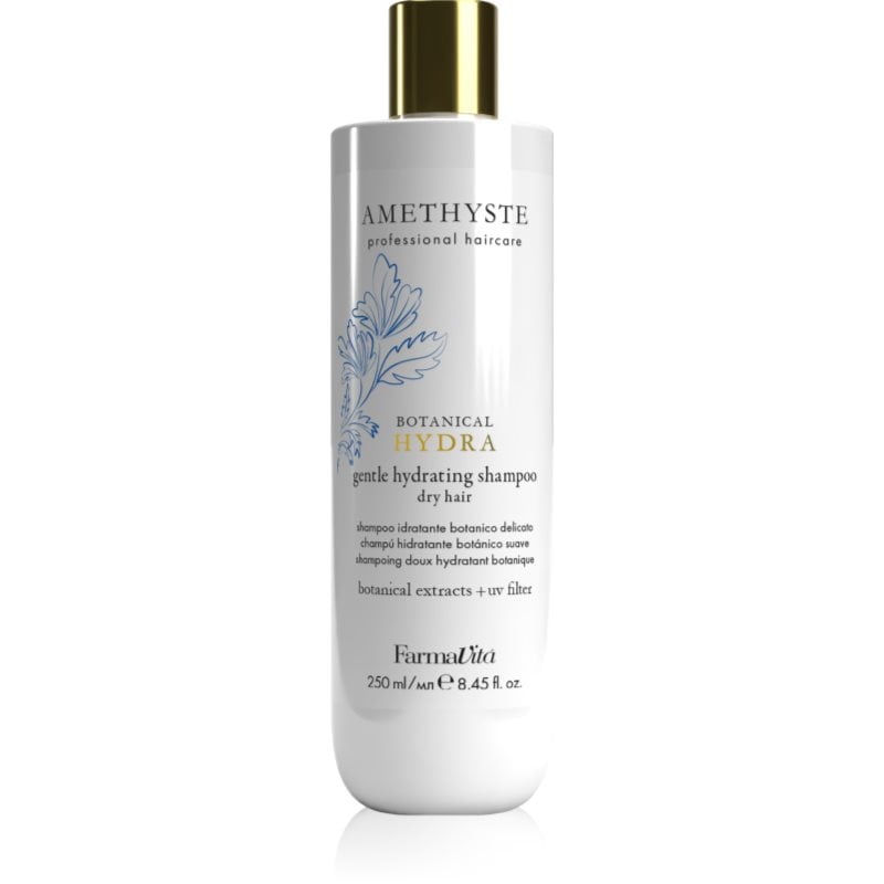 FarmaVita Amethyste Botanical Hydra лек хидратиращ шампоан за нежно измиване с UV филтър