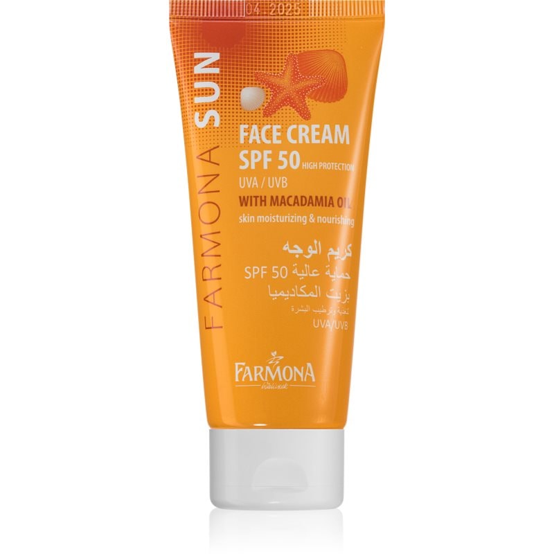 Farmona Sun Face защитен крем за нормална към суха кожа SPF 50 - Грижа за тяло - Сравни цени от 1 магазин с безплатна доставка