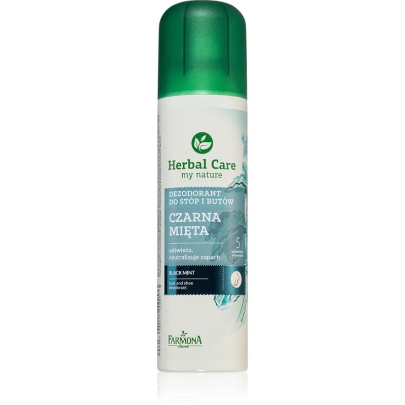 Farmona Herbal Care Black Mint дезодорант в спрей за крака и обувки - Грижа за тяло - Сравни цени от 1 магазин с безплатна доставка