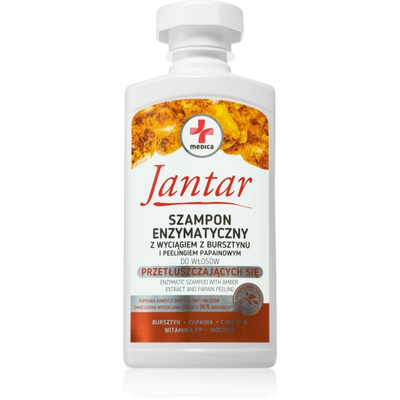 Ideepharm Jantar Medica почистващ шампоан за бързо омазняваща се коса