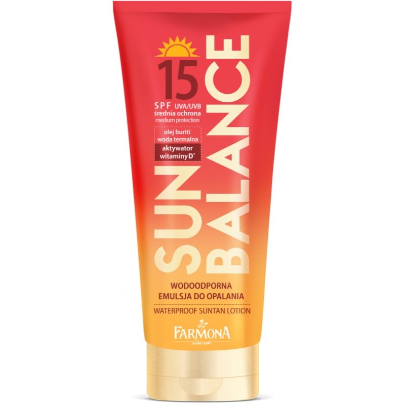 Farmona Sun Balance водоустойчив лосион за слънце SPF 15 - Грижа за тяло - Сравни цени от 1 магазин с безплатна доставка