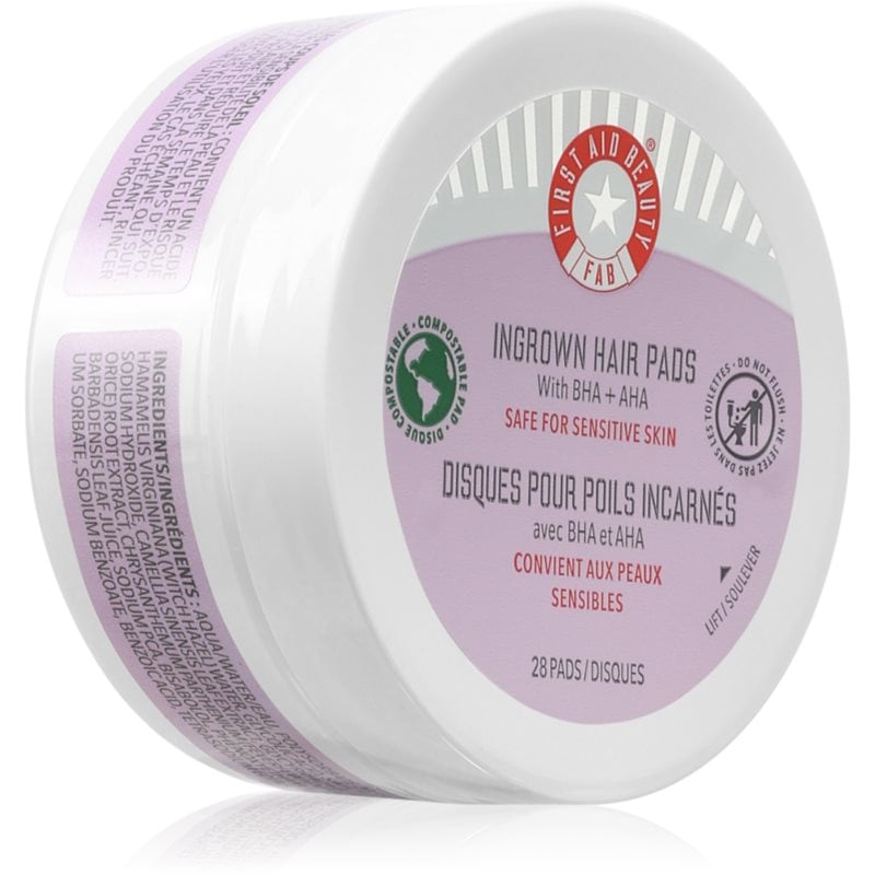 First Aid Beauty Ingrown Hair Pads ексфолиращи възглавнички за враснали косъмчета