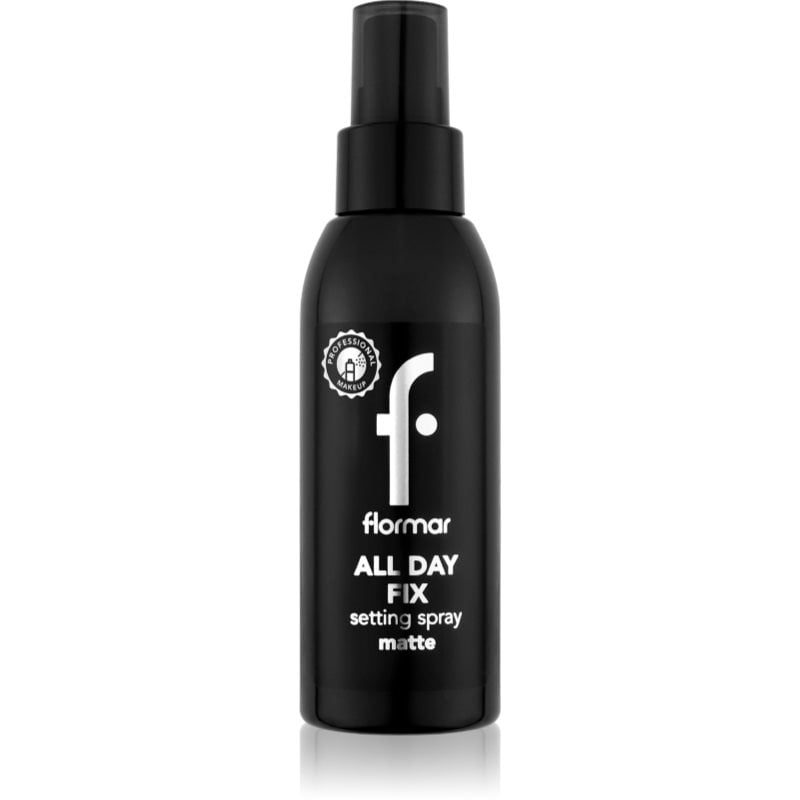 flormar All Day Fix Matte матиращ и фиксиращ спрей върху фон дьо тен