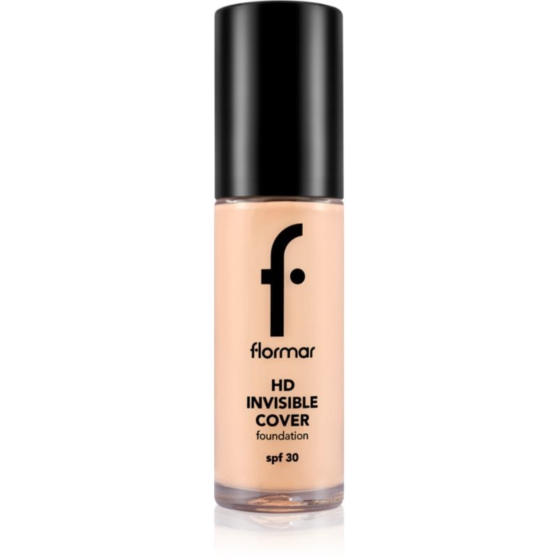 flormar HD Invisible Cover Foundation лек фон дьо тен с озаряващ ефект SPF 30