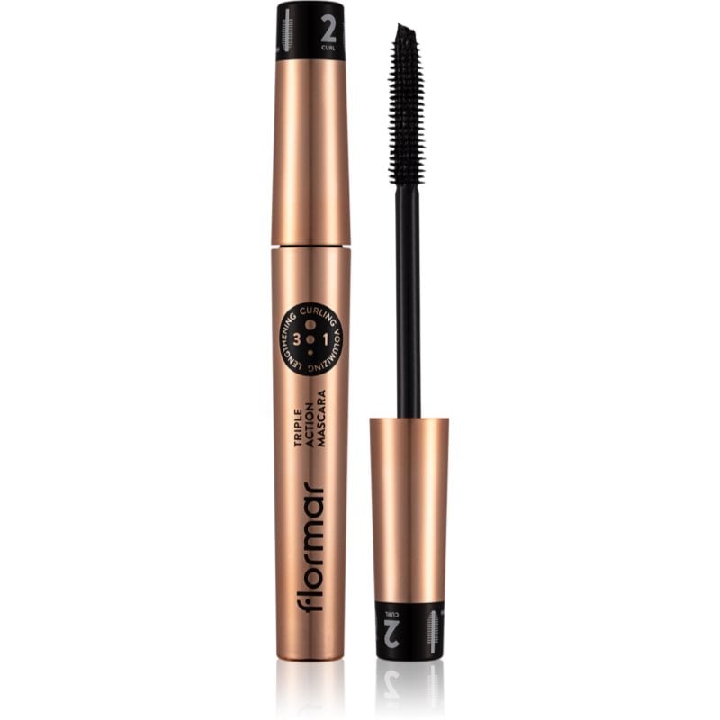 flormar Triple Action Mascara подхранваща спирала 3 в 1