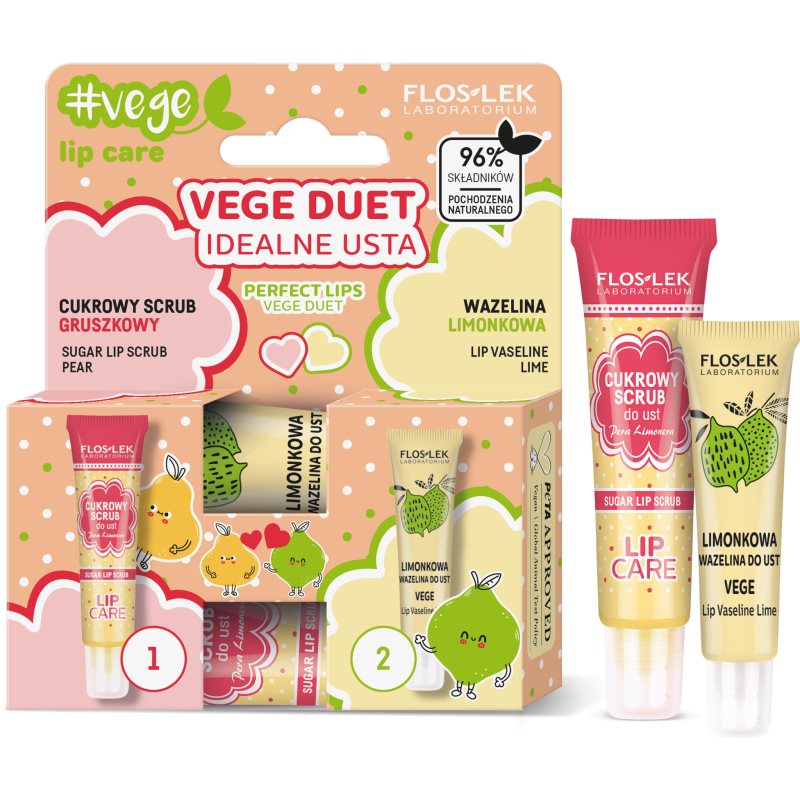 FlosLek Laboratorium Vege Lip Care Perfect Lips подаръчен комплект за устни - Комплект - Сравни цени от 1 магазин с безплатна доставка