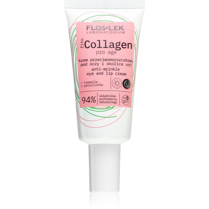 FlosLek Laboratorium Fito Collagen дневен и нощен крем против бръчки за контура около очите и устните - Грижа за лице - Сравни цени от 1 магазин с безплатна доставка