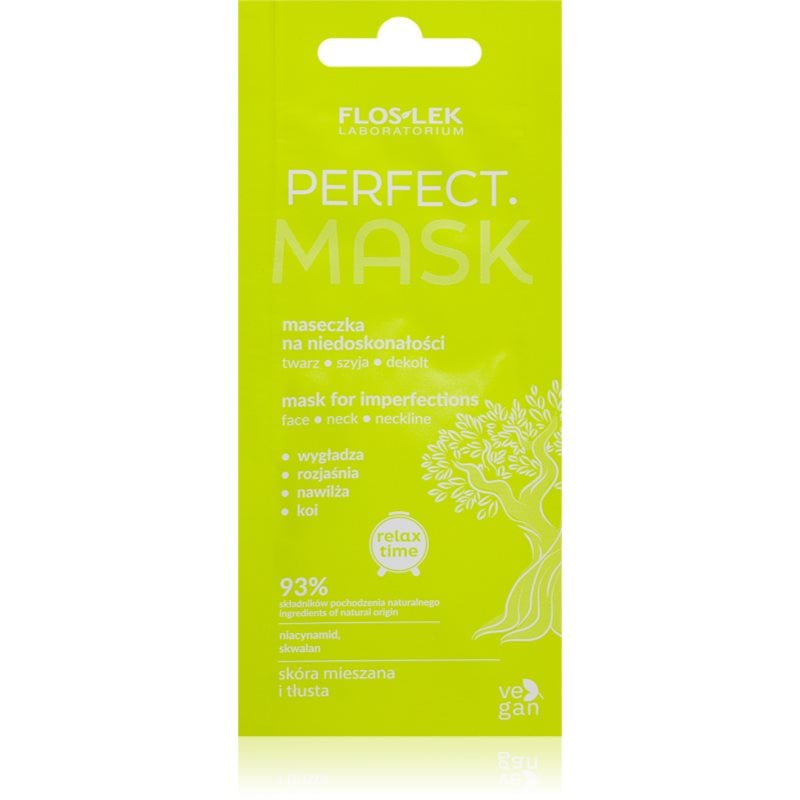 FlosLek Laboratorium Perfect почистваща маска за лице за кожа с несъвършенства