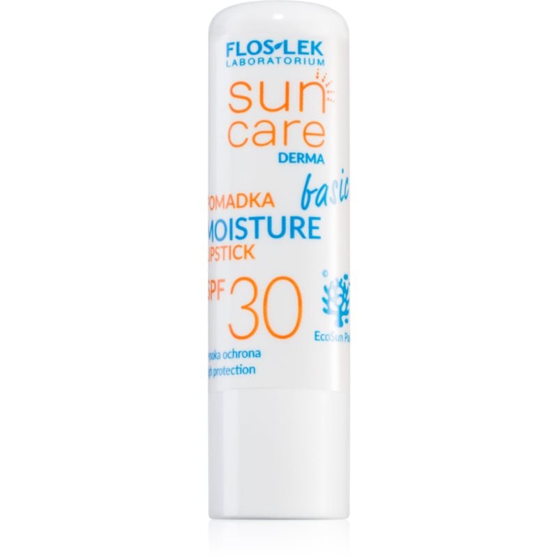 FlosLek Laboratorium Sun Care Derma Basic защитен балсам за устни SPF 30
