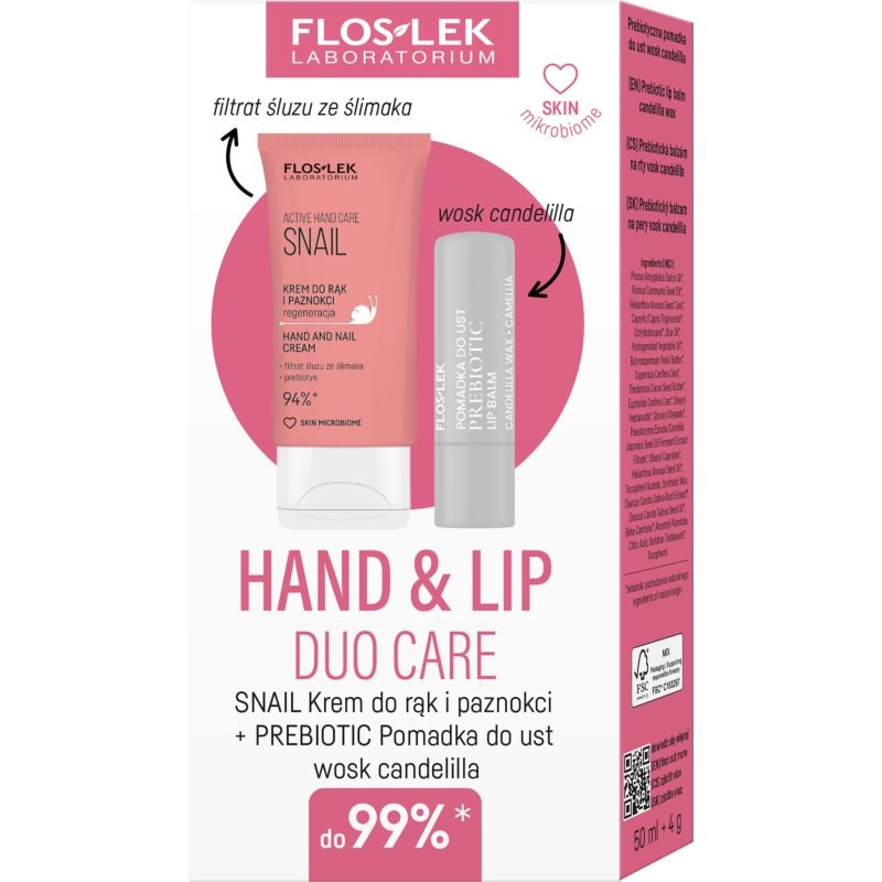FlosLek Laboratorium Hand & Lip Snail подаръчен комплект - Комплект - Сравни цени от 1 магазин с безплатна доставка