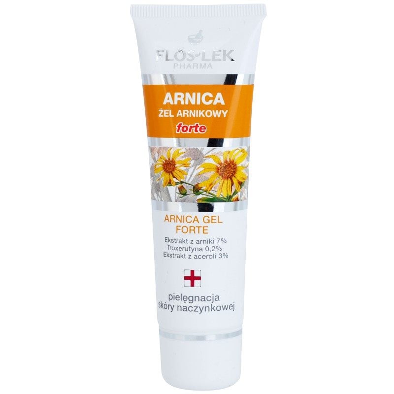FlosLek Pharma Arnica Forte успокояващ гел за лице, склонно към зачервяване