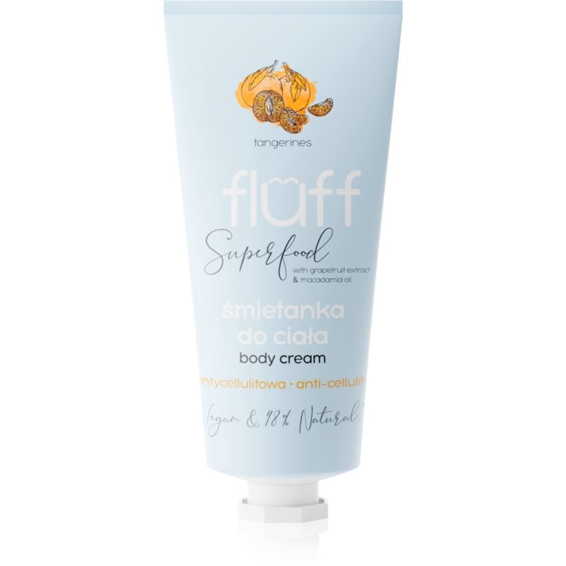 Fluff Superfood Tangerines крем за тяло против целулит Grapefruit Extract & Macadamia Oil - Грижа за тяло - Сравни цени от 1 магазин с безплатна доставка