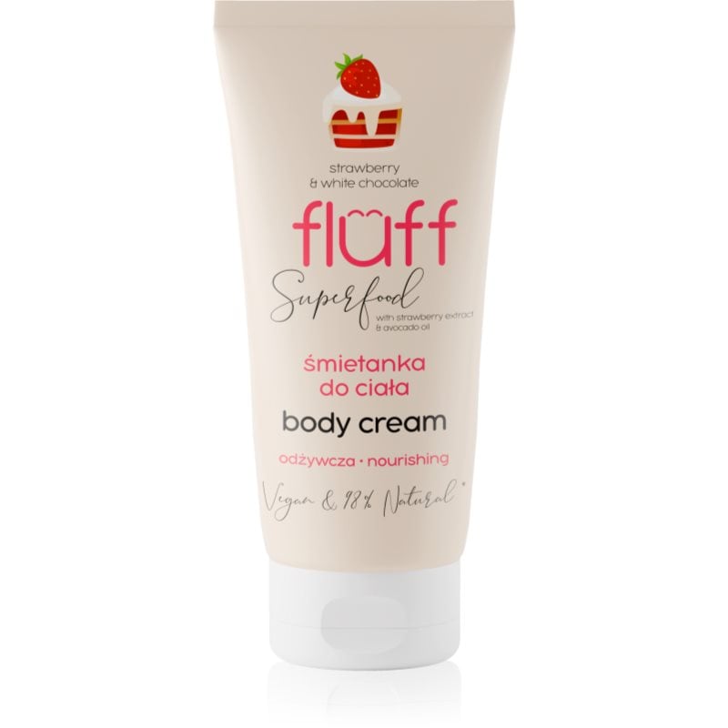 Fluff Superfood strawberry and White Chocolate крем за тяло
