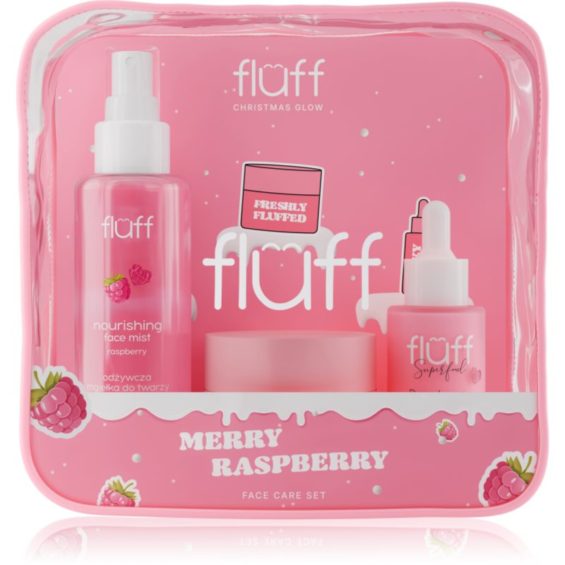 Fluff Fluff Christmas Glow Merry Raspberry коледен подаръчен комплект - Унисекс парфюм - Сравни цени от 1 магазин с безплатна доставка